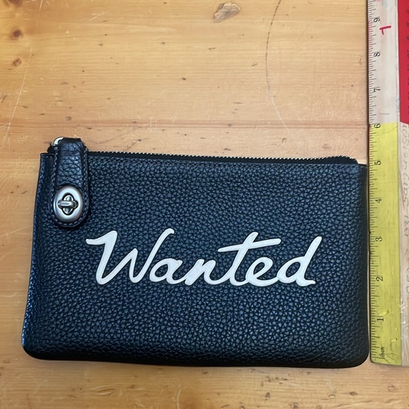 I🖤OFFERS! Coach Wanted Script Turnlock Pouch Clutch purse item! - Picture 3 of 6